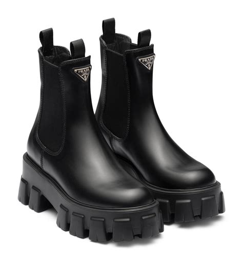 prada boots patent|prada 55 leather ankle boots.